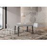 Tavolo allungabile 120/380x90 cm Karamay Premium telaio Antracite