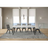 Tavolo allungabile 130/390x90 cm Karamay Premium telaio Antracite