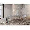 Tavolo allungabile 140/400x90 cm Karamay Premium telaio Antracite
