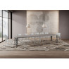 Tavolo allungabile 140/400x90 cm Karamay Premium telaio Antracite