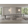 Tavolo allungabile 180/440x90 cm Karamay Premium telaio Antracite