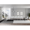Tavolo allungabile 200/460x90 cm Karamay Premium telaio Antracite