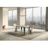 Tavolo allungabile 140/224x80cm Paxon telaio Antracite