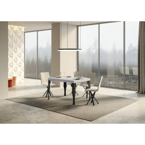 Tavolo allungabile 130/390x90 cm Paxon Premium telaio Antracite