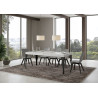 Tavolo allungabile 130/390x90 cm Paxon Premium telaio Antracite