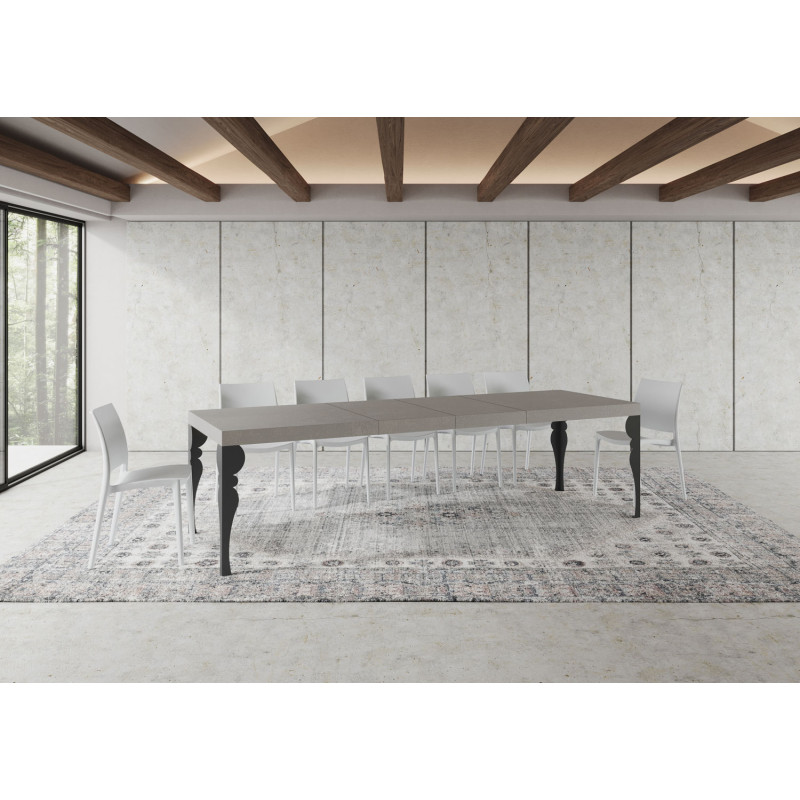 Tavolo allungabile 160/420x90 cm Paxon Premium telaio Antracite