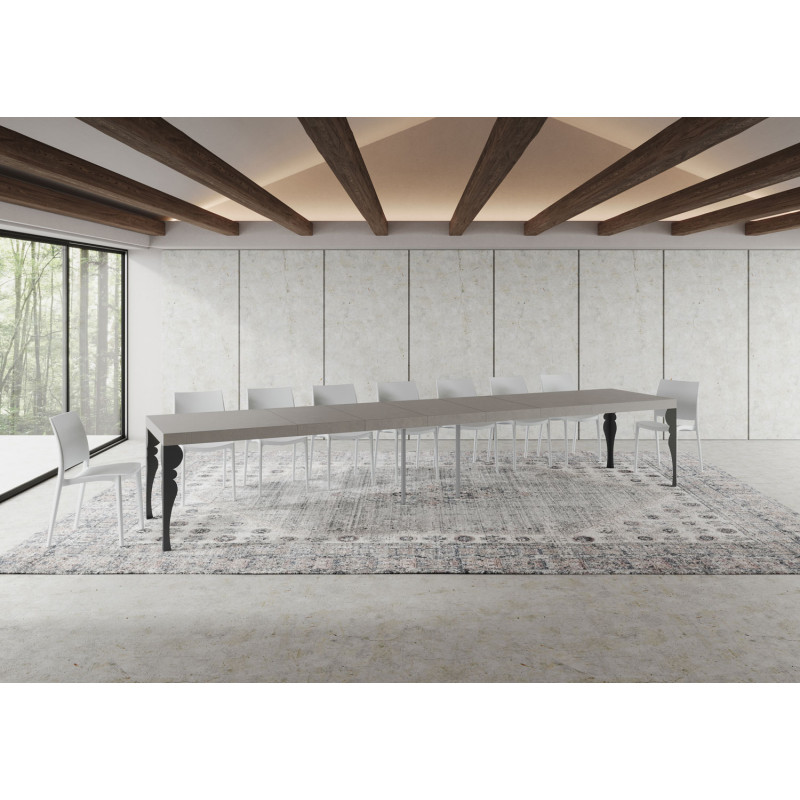 Tavolo allungabile 200/460x90 cm Paxon Premium telaio Antracite