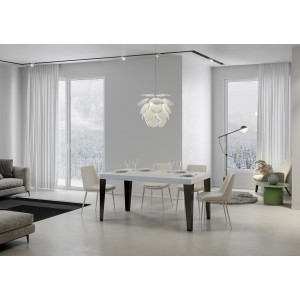 Tavolo allungabile 140/224x80cm Flame telaio Antracite