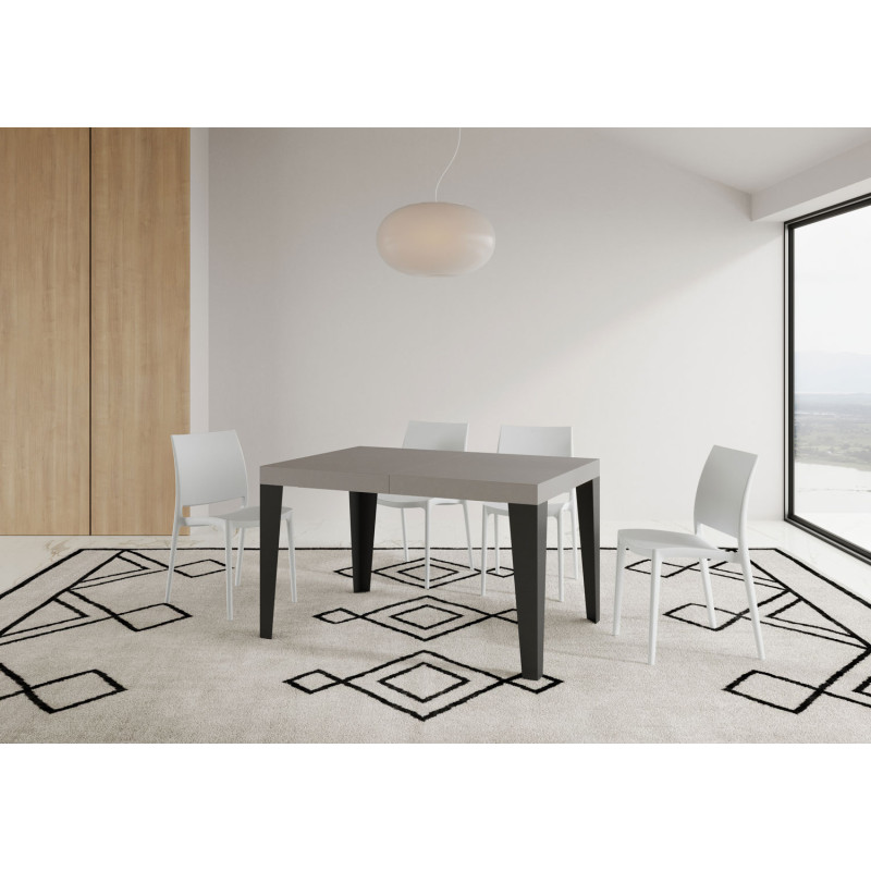 Tavolo allungabile 140/224x80cm Flame telaio Antracite