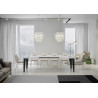Tavolo allungabile 200/460x90 cm Flame telaio Antracite