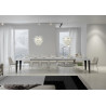 Tavolo allungabile 200/460x90 cm Flame telaio Antracite