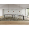 Tavolo allungabile 200/460x90 cm Flame telaio Antracite