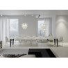 Tavolo allungabile 130/390x90 cm Flame Premium telaio Antracite