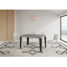 Tavolo allungabile 140/400x90 cm Flame Premium telaio Antracite