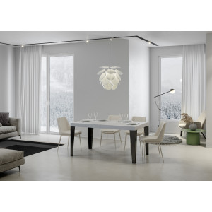 Zoom Tavolo allungabile 180/440x90 cm Flame Premium telaio Antracite