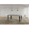 Tavolo allungabile 180/440x90 cm Flame Premium telaio Antracite