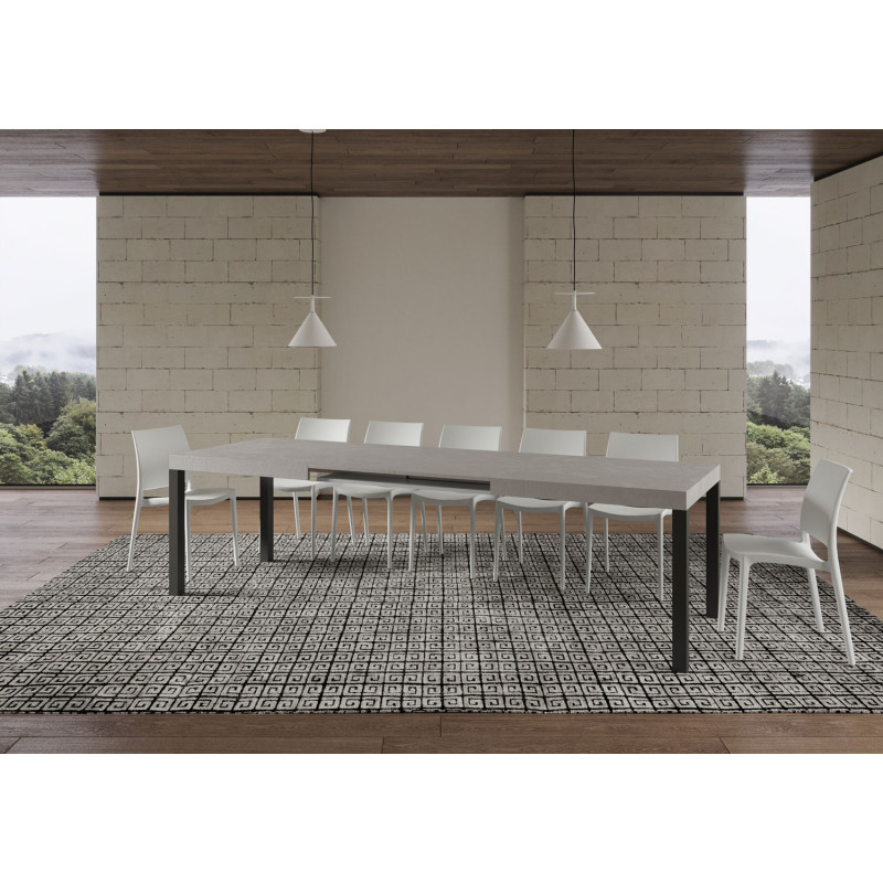 Tavolo allungabile 200/304x90 cm Everyday telaio Antracite