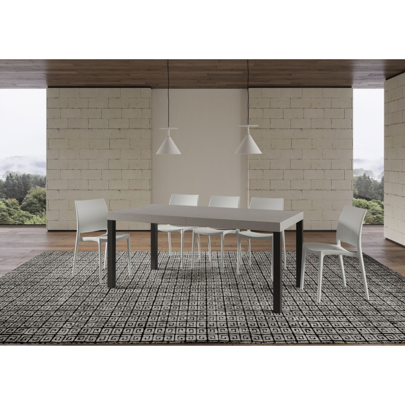 Tavolo allungabile 200/460x90 cm Everyday telaio Antracite