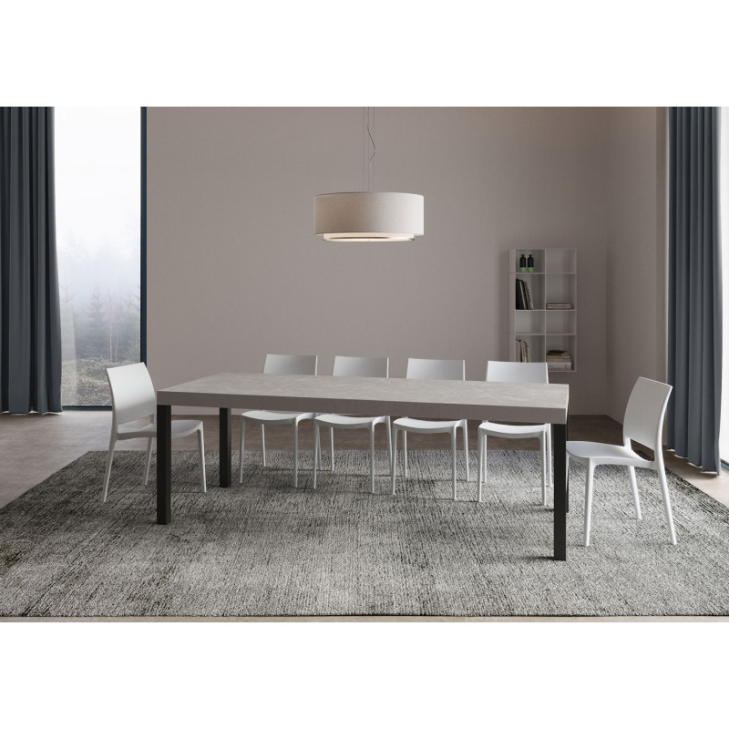 Tavolo allungabile 140/400x90 cm Everyday Premium telaio Antracite