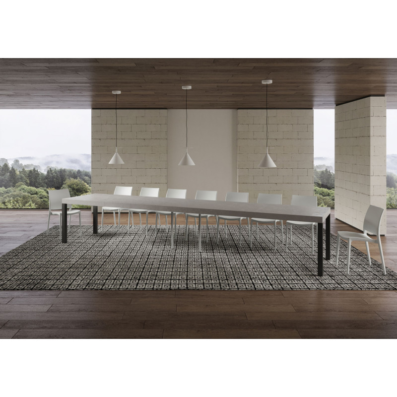 Tavolo allungabile 160/420x90 cm Everyday Premium telaio Antracite
