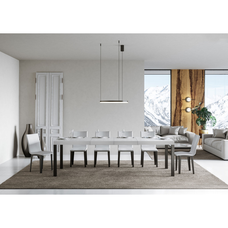 Tavolo allungabile 200/460x90 cm Everyday Premium telaio Antracite