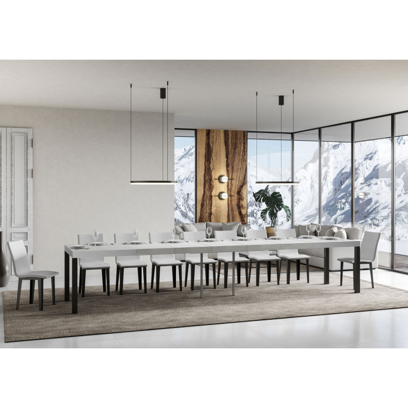 Tavolo allungabile 200/460x90 cm Everyday Premium telaio Antracite
