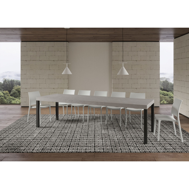 Tavolo allungabile 200/460x90 cm Everyday Premium telaio Antracite