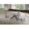 Tavolo allungabile 160/244x80 cm Niket telaio Antracite