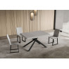 Tavolo allungabile 120/224x90 cm Niket telaio Antracite