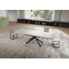 Tavolo allungabile 160/264x90 cm Niket telaio Antracite
