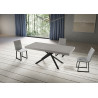 Tavolo allungabile 180/284x90 cm Niket telaio Antracite