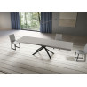 Tavolo allungabile 180/284x90 cm Niket telaio Antracite