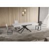 Tavolo allungabile 120/380x90 cm Niket telaio Antracite