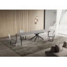 Tavolo allungabile 120/380x90 cm Niket telaio Antracite