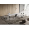 Tavolo allungabile 140/400x90 cm Niket telaio Antracite