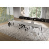 Tavolo allungabile 160/420x90 cm Niket telaio Antracite