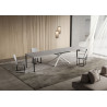 Tavolo allungabile 120/224x90 cm Niket telaio Bianche
