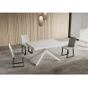 Tavolo allungabile 130/234x90 cm Niket telaio Bianche