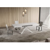 Tavolo allungabile 140/244x90 cm Niket telaio Bianche