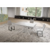 Tavolo allungabile 160/264x90 cm Niket telaio Bianche