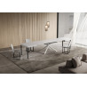 Tavolo allungabile 120/380x90 cm Niket telaio Bianche