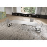 Tavolo allungabile 160/420x90 cm Niket telaio Bianche