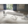 Tavolo allungabile 180/440x90 cm Niket telaio Bianche