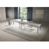 Tavolo allungabile 180/440x90 cm Niket telaio Bianche