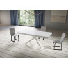 Tavolo allungabile 200/460x90 cm Niket telaio Bianche