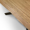 Tavolo allungabile 140/190x90 cm Versalux scortecciato telaio Antracite