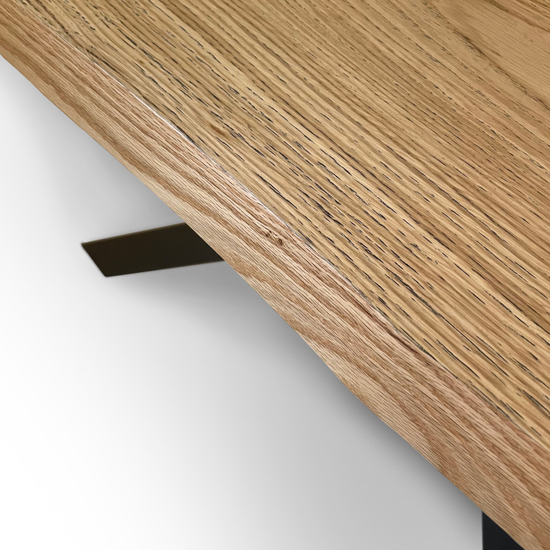 Tavolo allungabile 160/210x90 cm Versalux scortecciato telaio Antracite