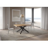 Tavolo allungabile 140/240x90 cm Versalux scortecciato telaio Antracite