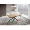 Tavolo allungabile 160/260x90 cm Versalux scortecciato telaio Multicolore 4/B