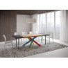 Tavolo allungabile 160/260x90 cm Versalux scortecciato telaio Multicolore 4/B